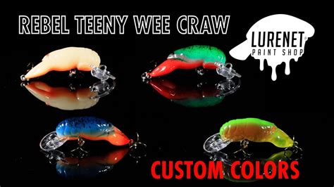 Rebel Teeny Wee Craw Custom Colors Lurenet Paint Shop Custom Painted