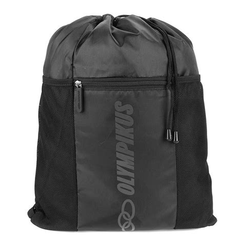 Saco Olympikus Gym Sac Zíper OIWB221811 Unissex Preto