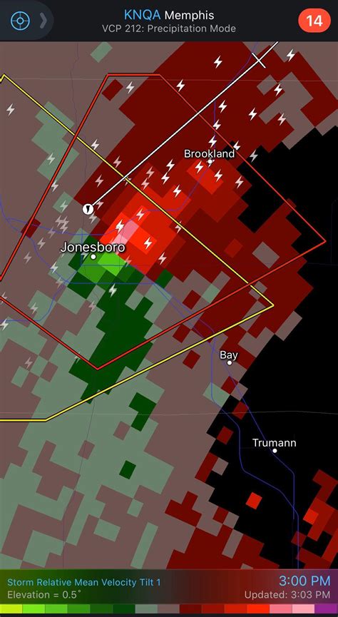 Velocity Scan Of The Jonesboro Tornado Radarscope Rtornado