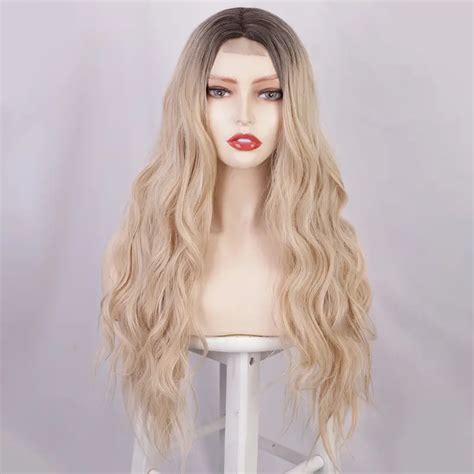 Long Wavy Wigs Women Synthetic Long Curly Ombre Wig Natural Temu