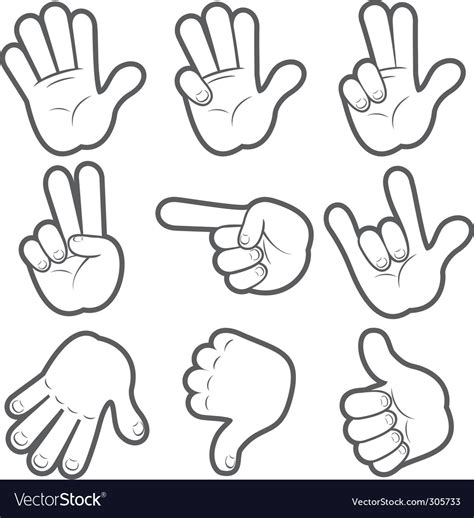 Cartoon Character Hand Vector Png Images Hand Painted Cartoon | The ...