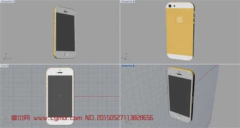 Iphone 5s 土豪金手机模型数码产品模型下载 摩尔网cgmol