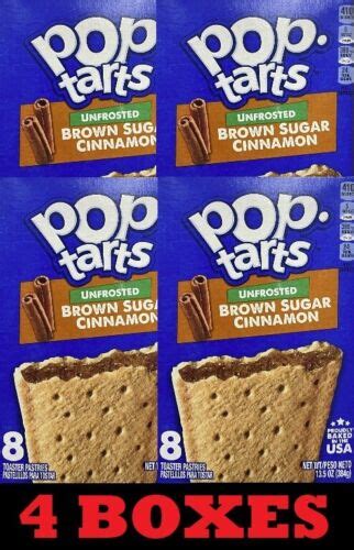 X Kelloggs Unfrosted Brown Sugar Cinnamon Pop Tarts Pastries Oz