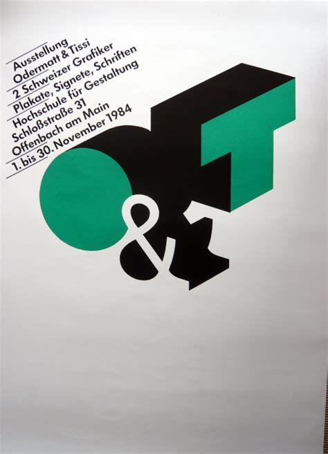 Poster For An Exhibition In Offenbach By Rosmarie Tissi 1984 Tony