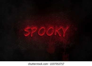 Spooky Text Effect Horror Background Stock Illustration 2237352717