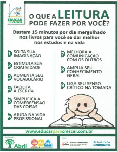 Cartaz Sobre A Importancia Da Leitura