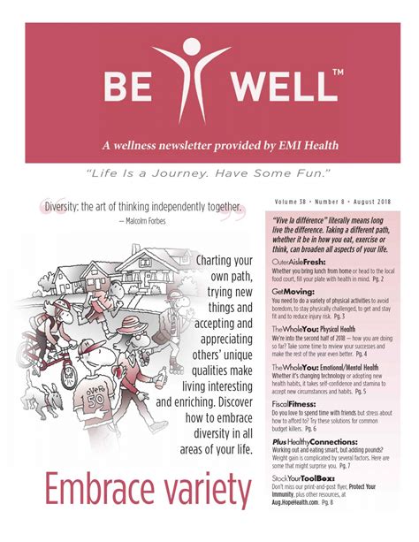 Discover Wellness tips In The August Edition of ‘Be Well’ – Jordan Employee Memos