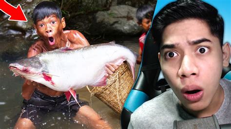 Nekat B Cil Bugil Makan Ikan Lele Monster Di Tengah Hutan Youtube