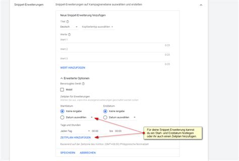 Google Ads Snippet Erweiterungen F R H Here Klickraten Und Mehr Roi