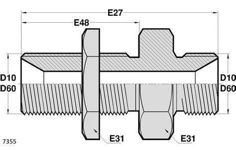 MÂLE BSP CT Berflex Composants hydrauliques