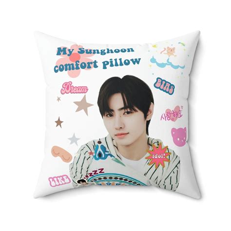 Enhypen Inspired Sunghoon Pillow Room Decor Kpop Room Decor Kpop