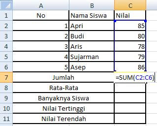 Rumus Matematika Excel Yang Biasa Digunakan Di Dunia Kerja Kusnendar