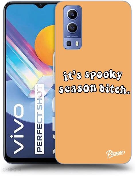 SILIKONOWE CZARNE ETUI NA VIVO Y52 5G SPOOKY SEASON Etui Na Telefon