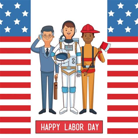 Premium Vector Happy Labor Day Card