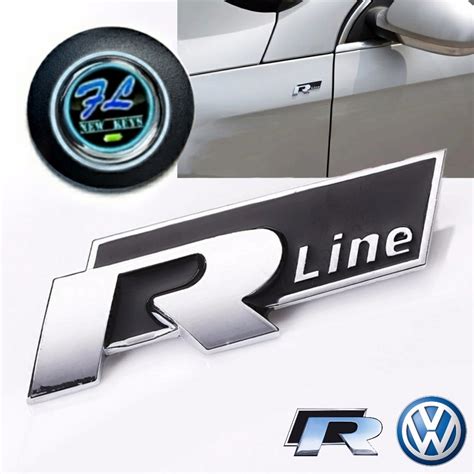 Emblema R Line Volkswagen Lateral Cajuela Beetle Golf Jetta 137 00