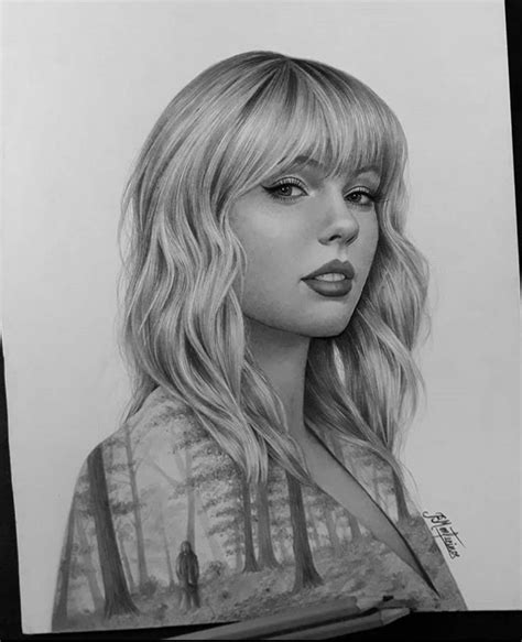 Taylor Swift Portrait Drawing