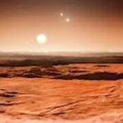 Gliese Triple Star System Photograph By Eso M Kornmesser Fine