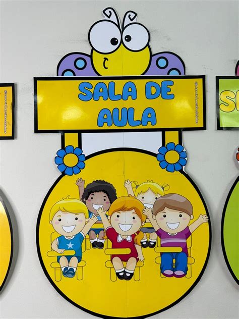 Placas De Identificação De Sala De Aula - Placas identificação de sala – Intervir cantinho do saber – Prof. Thaís ...