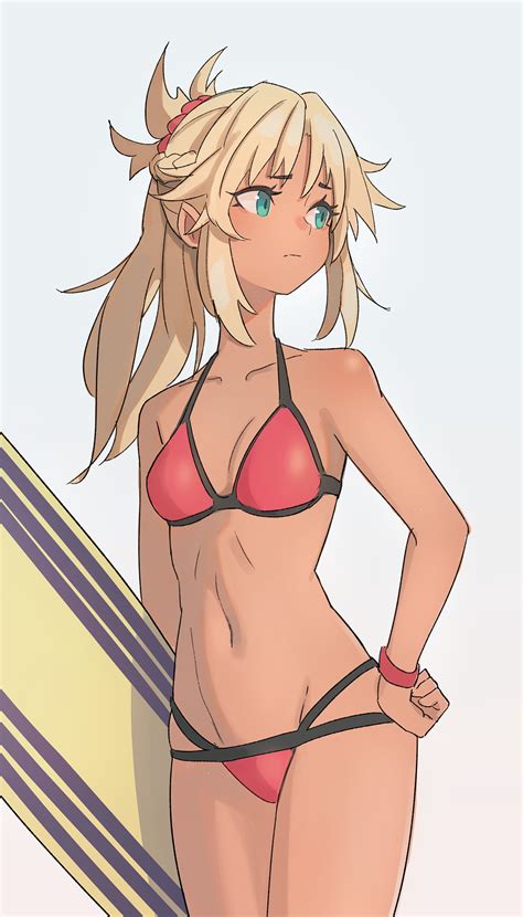 Kiritzugu Fategrand Order Mordred Fate Bikini Cleavage Swimsuits 797779 Yandere