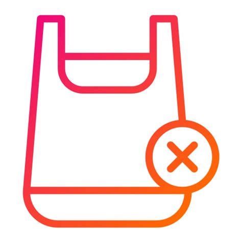 No plastic bags Generic gradient outline icon