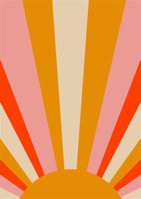 Sun Art Print Vintage Sun Print Solar Star Print Etsy Artsy Background Sun Art Retro Poster