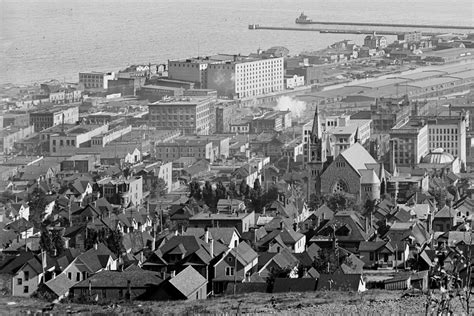 View From Skyline Parkway Of Downtown Duluth In 1899 Perfect Duluth Day