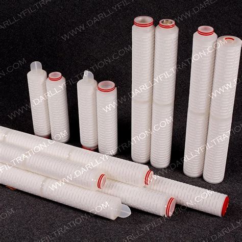 Hydrophobic PTFE Pleated Filter Cartridge For Fermentation Tank Vent