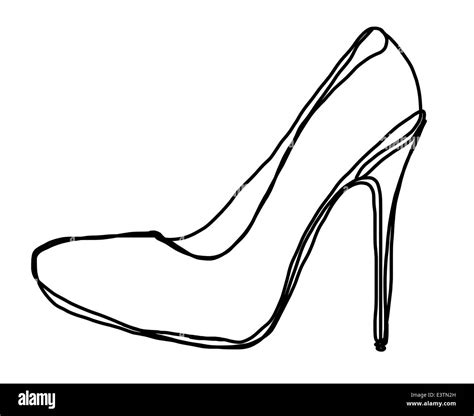 High Heel Outline Clipart