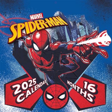 Spider Man Square Calendar Calendar Free Shipping Over