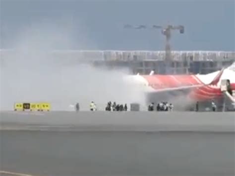 151 Evacuated As Air India Express Plane S Engine Catches Fire At