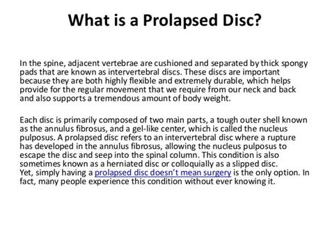 Prolapsed Disc Surgery