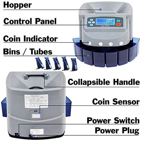 Electronic Usd Coin Sorter And Counter With Lcd Display Sorts 270