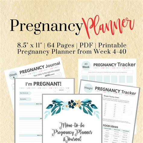 Mom To Be Pregnancy Planner Printable Pregnancy Planner And Etsy