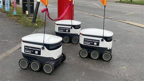 Leeds Robot Grocery Delivery Service Extended Bbc News