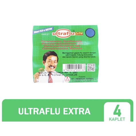 Jual Ultraflu Extra Strip Tablet Obat Batuk Pilek Pusing Demam