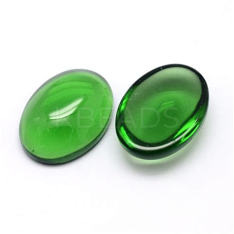 Wholesale K9 Glass Cabochons Oval Flat Back Cabochons KBeads