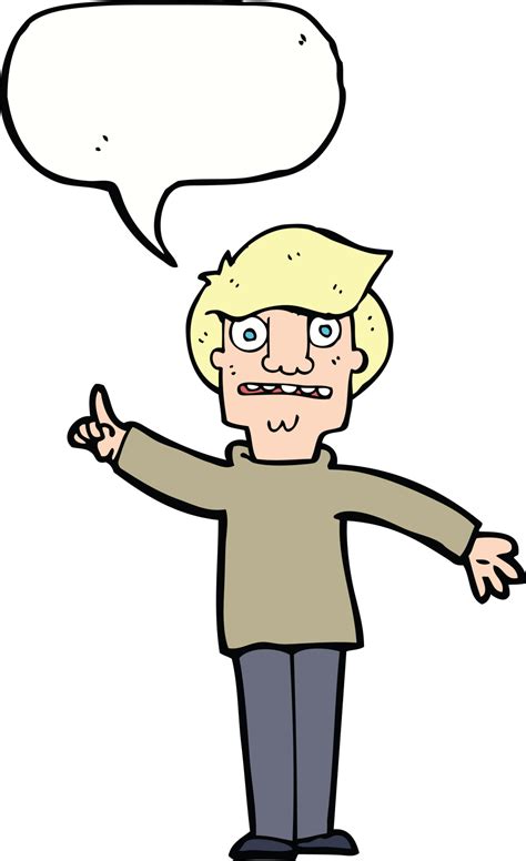 cartoon man asking question with speech bubble 45123673 PNG