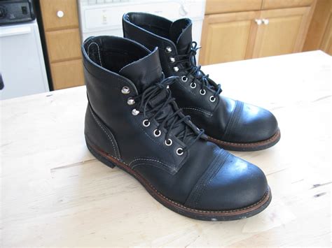 the olde pro: SOLD Red Wing Iron Ranger Black 9.5 for sale