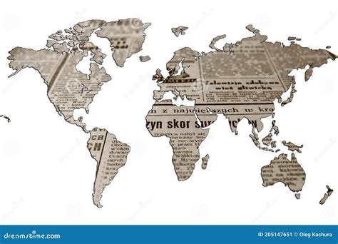 Mapa Mundial Isolado Em Fundo Branco Modelo De Cart O Cinzento Plano