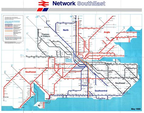 Uk Train Map South East - Map Of Italy