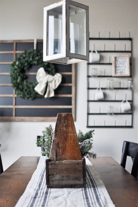 Modern Farmhouse Christmas Dining Room Cherished Bliss