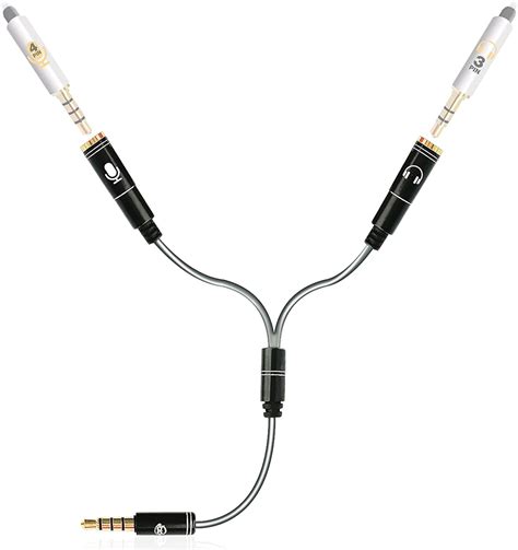 Mic And Headphone Splitter Y Splitter Mic And Audio Mic Headphone