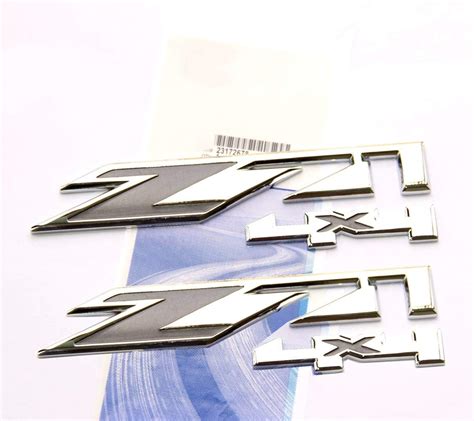 2 Pack Z71 4x4 Emblems Badges Compatible For Gmc Chevy Silverado Sierra Tahoe