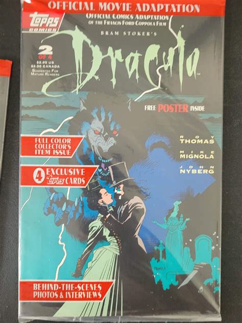 COMPLETE SET Bram Stoker S Dracula 1 4 Movie Adaptation 1991 Topps