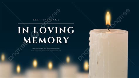 White Candle Candlelight Remembrance Funeral Web Banner Template ...