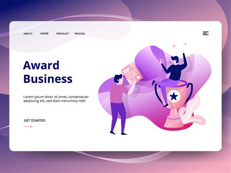 Award Business Website Template 695906 Vector Art At Vecteezy