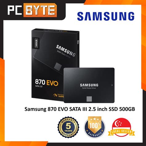 Samsung 870 Evo Sata Iii 2 5 Inch 500gb Ssd Shopee Singapore