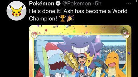 Ash Ketchum Has Won The Masters 8 🥹☝🏿 Youtube