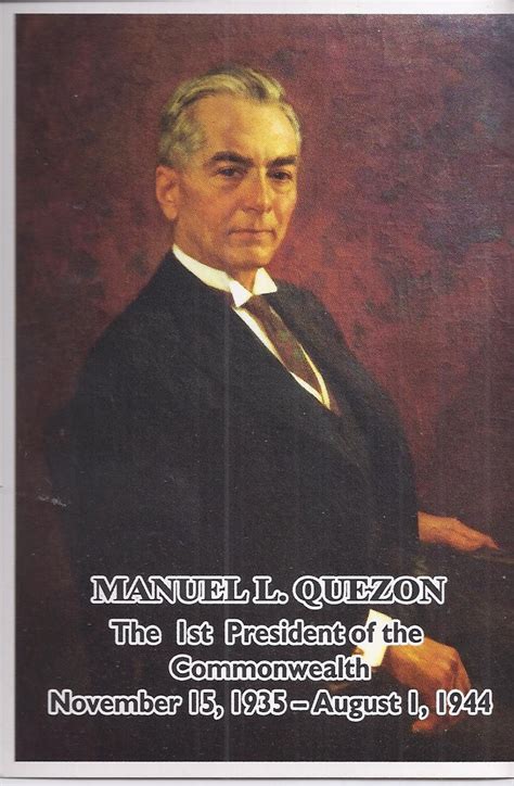 PHILIPPINES BIOGRAPHY: MANUEL EL. QUEZON 1st Pres Commonwealth, English ...