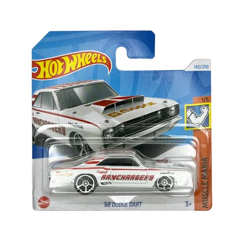 Masinuta Hot Wheels Dodge Dart 68 Alb 1 64 EMAG Ro
